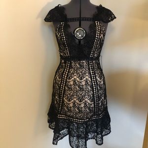 Akira black lace dress